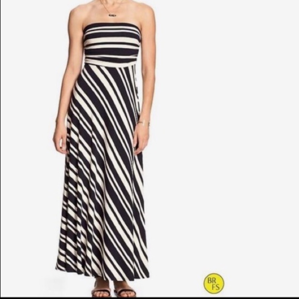 Banana Republic strapless maxi dress.